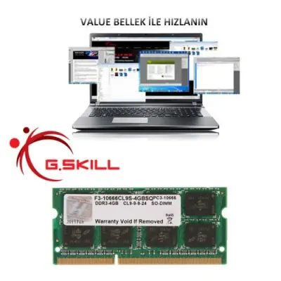 G.Skill F3-10666CL9S-4GBSQ SO-DIMM Ram