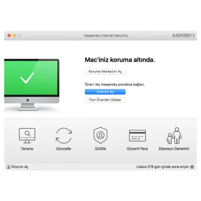 Kaspersky Internet Security 2017 Türkçe 4 Kullanıcı 1 yıl