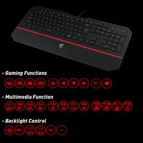 Msi Interceptor DS4100 Gaming Klavye 