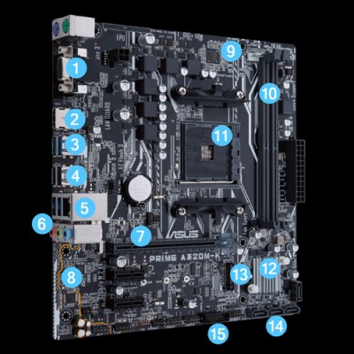 ASUS Prime A320M-K Anakart
