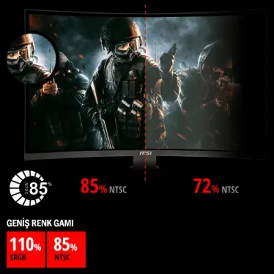 Msı OPTIX MAG24C Gaming Curved Monitör