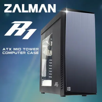 Zalman R1 Mid-Tower Kasa + ZM600-LE PSU