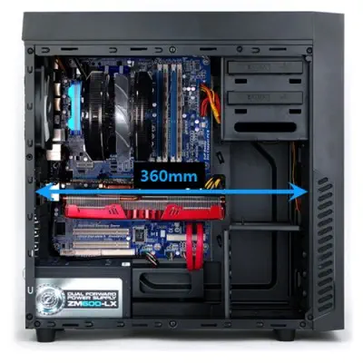 Zalman R1 Mid-Tower Kasa + ZM600-LE PSU