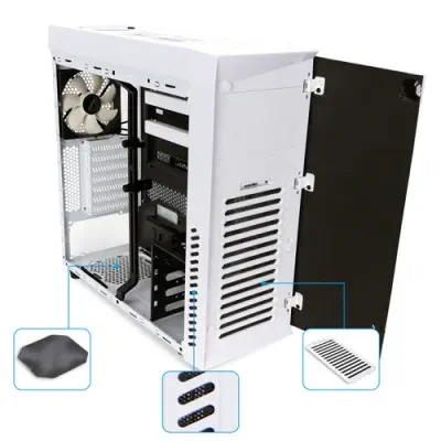 Zalman R1 White Kasa