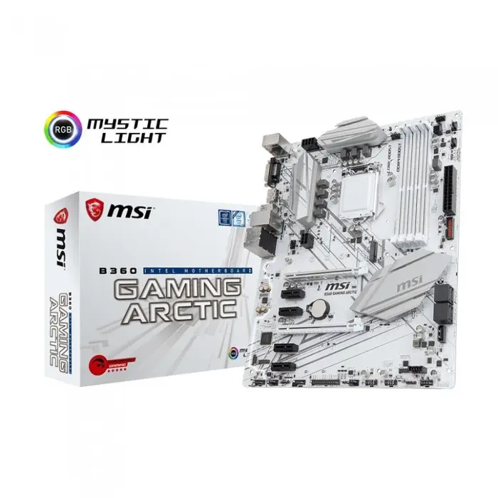 MSI B360 Gaming Arctic ATX Gaming (Oyuncu) Anakart 