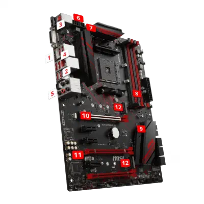 MSI X470 Gaming Plus Gaming Anakart