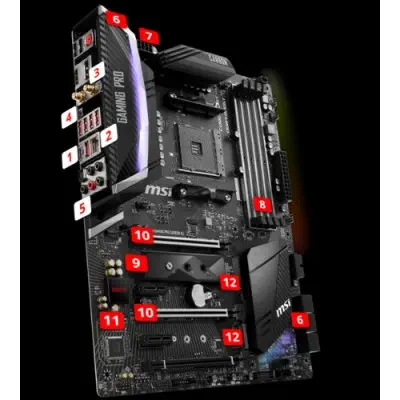 MSI X470 Gaming Pro Carbon AC Gaming Anakart