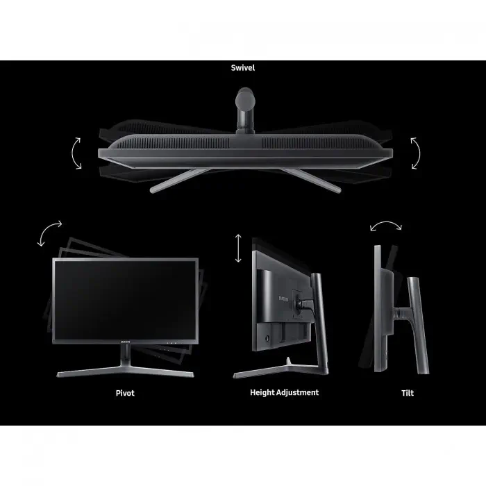 Samsung LS25HG50FQMXUF 24.5″ 1ms 144Hz DP/HDMI Full HD Monitör