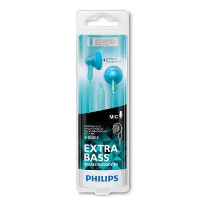 Philips SHE3015TL/00 Kulakiçi Turkuaz Kulaklık