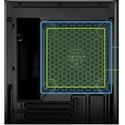 Sharkoon AI7000Y Silent Serisi Yeşil ATX Mid Tower Kasa
