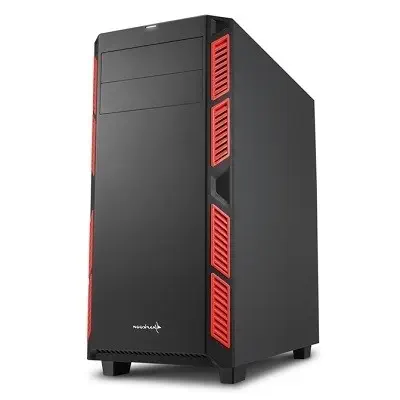 Sharkoon AI7000K Glass  Serisi Kırmızı ATX Mid Tower Kasa