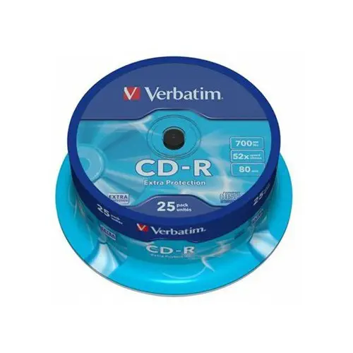 Verbatim CD-R Extra Protection 700MB 25`li Cakebox