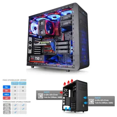 Thermaltake Core V31 CA-3C8-65M1WE-00 Mid-Tower Kasa Smart PSU