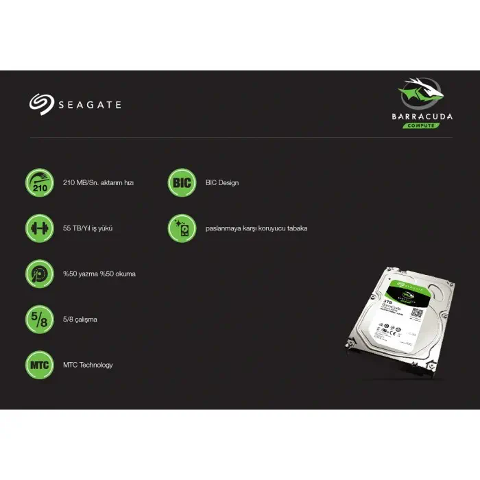 Seagate Barracuda ST500DM009 Sabit Disk