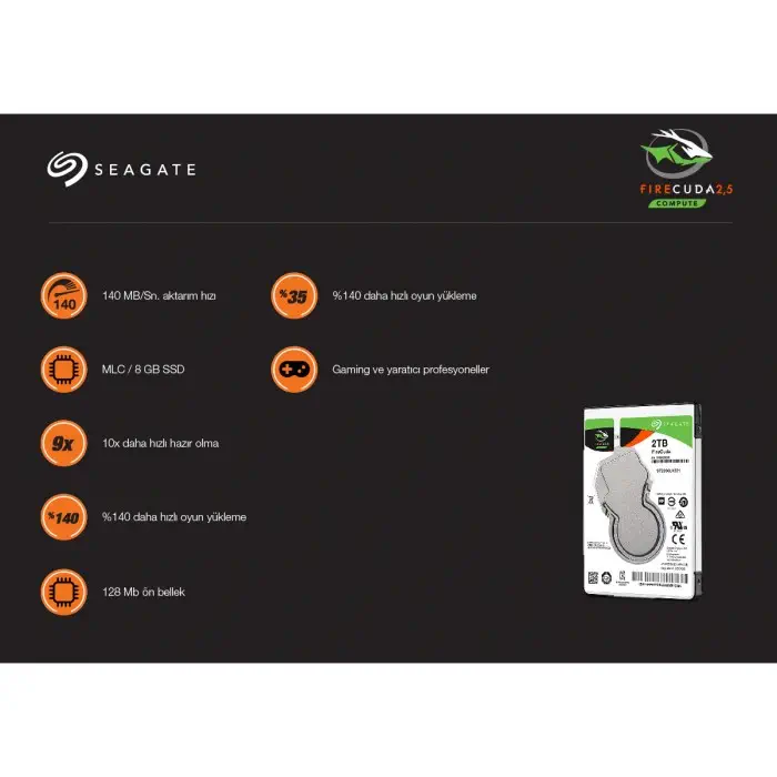 Seagate Firecuda Gaming SSHD 500GB ST500LX025
