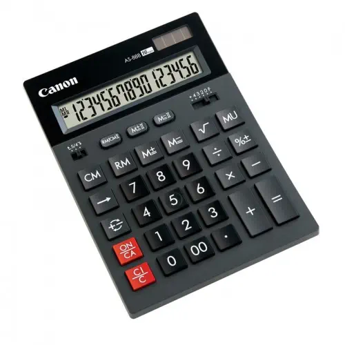 Canon AS-888 Siyah 16 Hane Masaüstü Hesap Makinesi