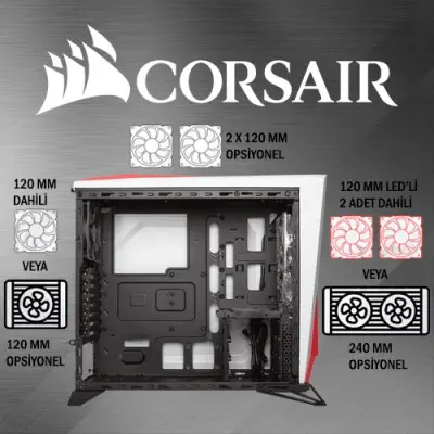 Corsair Carbide SPEC-ALPHA CC-9011083-WW Kasa