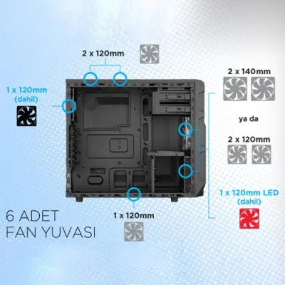 Corsair Carbide Serisi SPEC-03 CC-9011052-WW Kasa