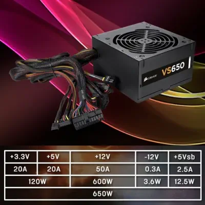 Corsair CC-9011052-650VS Kasa+PSU