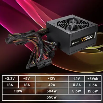 Corsair CC-9011050-550VS Kasa+PSU