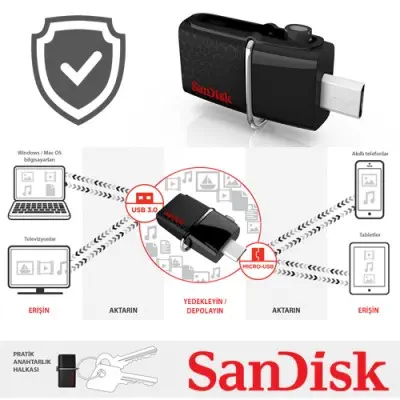 SanDisk SDDD2-016G-GAM46 Ultra Dual USB Bellek