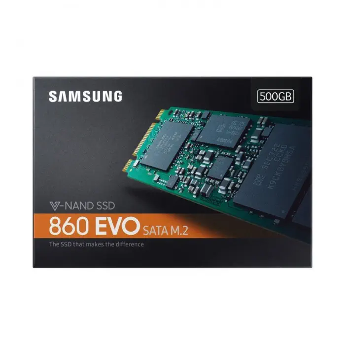 Samsung 860 EVO MZ-N6E500BW 500GB M.2 550/520Mb SSD Disk