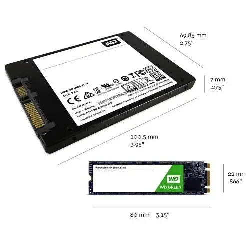 WD Green 240GB 545MB/465MB 3D Nand SSD Disk - WDS240G2G0A