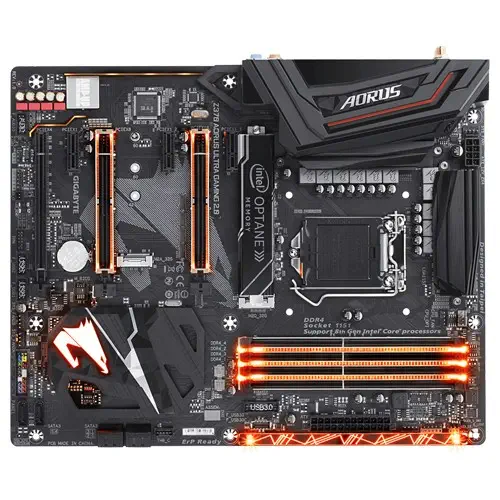 Gigabyte Z370 Aorus Ultra Gaming 2.0-OP ATX Gaming (Oyuncu) Anakart