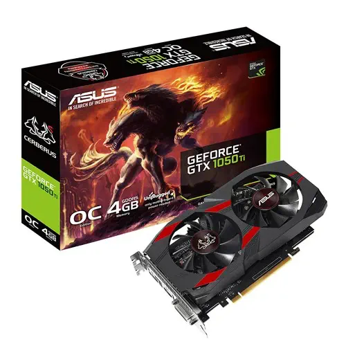 Asus Cerberus GeForce GTX 1050 Ti OC Gaming Ekran Kartı