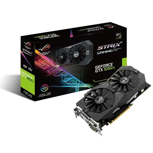 Asus ROG Strix-GTX1050Ti-4G-Gaming 4GB 128Bit DDR5 Gaming (Oyuncu) Ekran Kartı