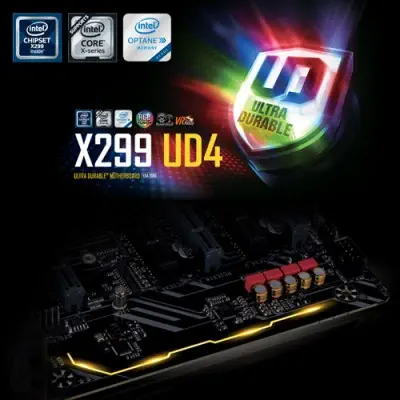 Gigabyte X299 UD4 ATX Gaming (Oyuncu) Anakart