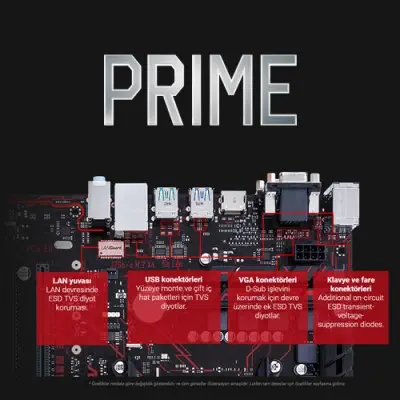 Asus Prime X370-A ATX Gaming (Oyuncu) Anakart