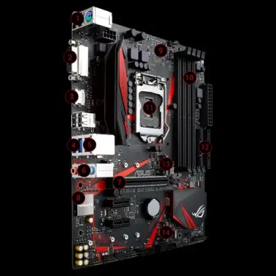 Asus ROG Strix B250G Gaming Intel B250 Soket 1151 DDR4 2400MHz mATX incehesap