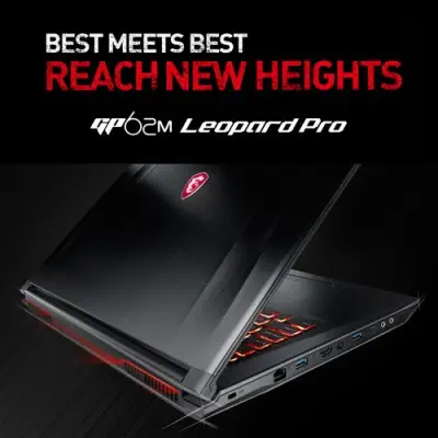 Msi GP62M 7RDX-2642XTR Leopard Gaming Notebook