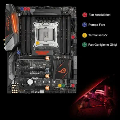 Asus Rog Strix X99 Gaming Intel X99 Soket 2011-v3 DDR4 3333(OC)MHz