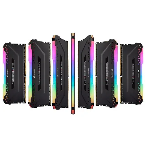 Corsair  Vengeance RGB Pro 16GB (2x8GB) DDR4 2666MHz C16 Siyah Ram - CMW16GX4M2A2666C16