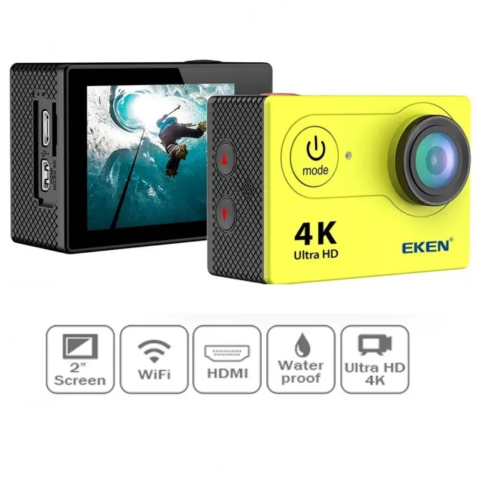 Eken H9R 4MP Sarı Aksiyon Kamera