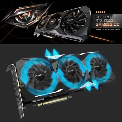 Gigabyte GV-N2080GAMING OC-8GC Gaming Ekran Kartı