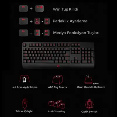 BenQ Zowie Celeritas 2 Gaming Oyuncu Klavye