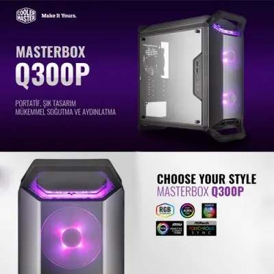 Cooler Master MasterBox Q300P RC-MCB-Q300P-KANN-S02 Kasa