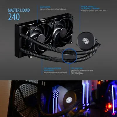 Cooler Master MasterLiquid 240 MLX-D24M-A20PW-R1 Sıvı Soğutma