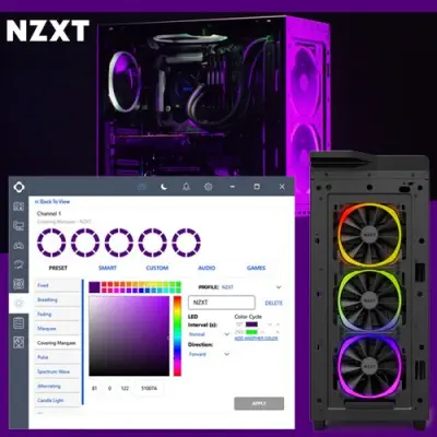 NZXT Aer RGB120 RF-AR120-B1 Fan  