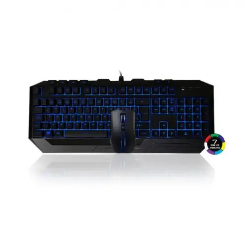 CoolerMaster SGB-3000-KKMF1-TU Devastator III 7 Renkli Türkçe Klavye + Mouse Seti
