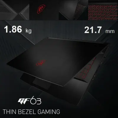 MSI GF63 8RC-209TR Gaming Notebook