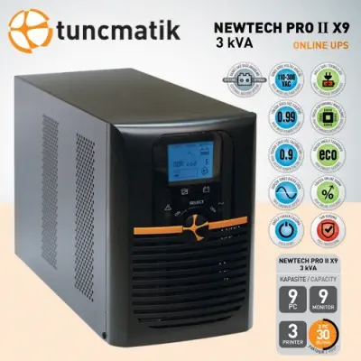 Tunçmatik TSK5309 Newtech Pro II X9 3 kVA UPS