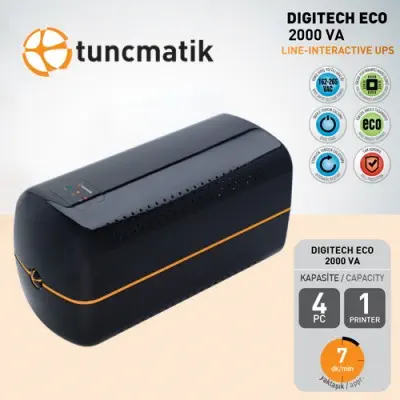 Tunçmatik TSK3673 Digitech Eco 2000 VA UPS