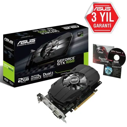 Asus Nvidia Geforce PH-GTX 1050-3G Ekran Kartı 