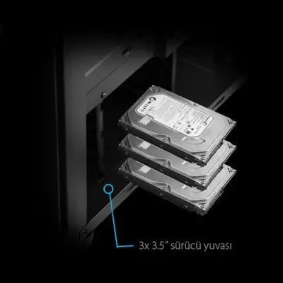 Power Boost Elegance VK-G1006B Mid-Tower Gaming Kasa