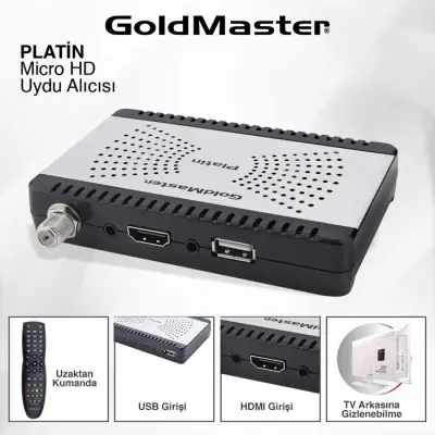 Goldmaster Micro HD-Platin Uydu Alıcısı