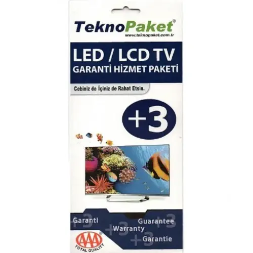 Tv için Ek Garanti TeknoPaket +3 Yıl